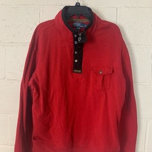 Red sweater for men by Polo Ralph